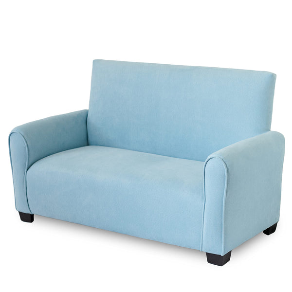 Customized Toddler Upholstered Sofa with Ottoman and Pillows