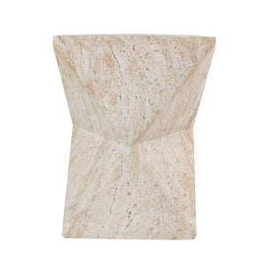 MGO Outdoor Side Table with Hourglass Design