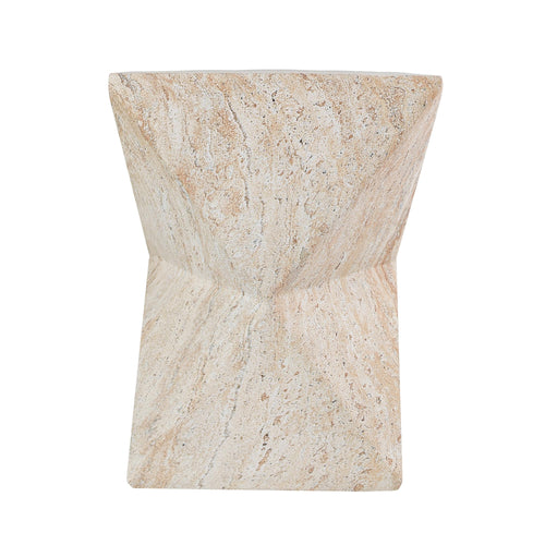MGO Outdoor Side Table with Hourglass Design