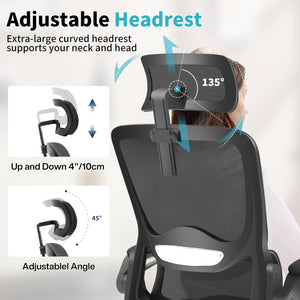 Ergonomic High-Back Mesh Office Chair with Lumbar Support