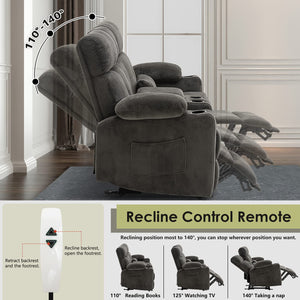 Power Reclining Sofa & Loveseat Set with Massage