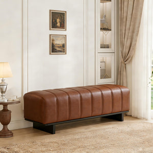 Faux Leather Upholstered Dining & Entryway Bench