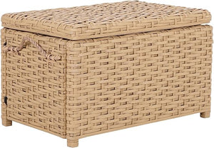 Wicker Storage Trunk with Removable Lid