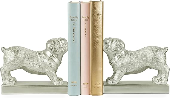 Bulldog Bookends Set of 2