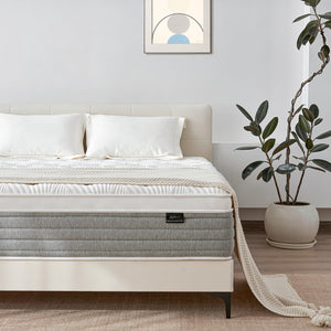 12-Inch Full Size Hybrid Mattress – Memory Foam & Pocket Springs, Medium Firm