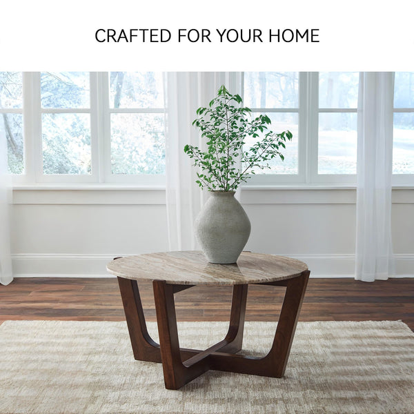 Round Marble Top Coffee Table