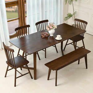 47-Inch Solid Oak Wood Dining Bench