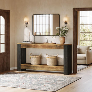 63-Inch Farmhouse Console Table