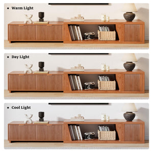 Extendable TV Stand with Storage Cabinet