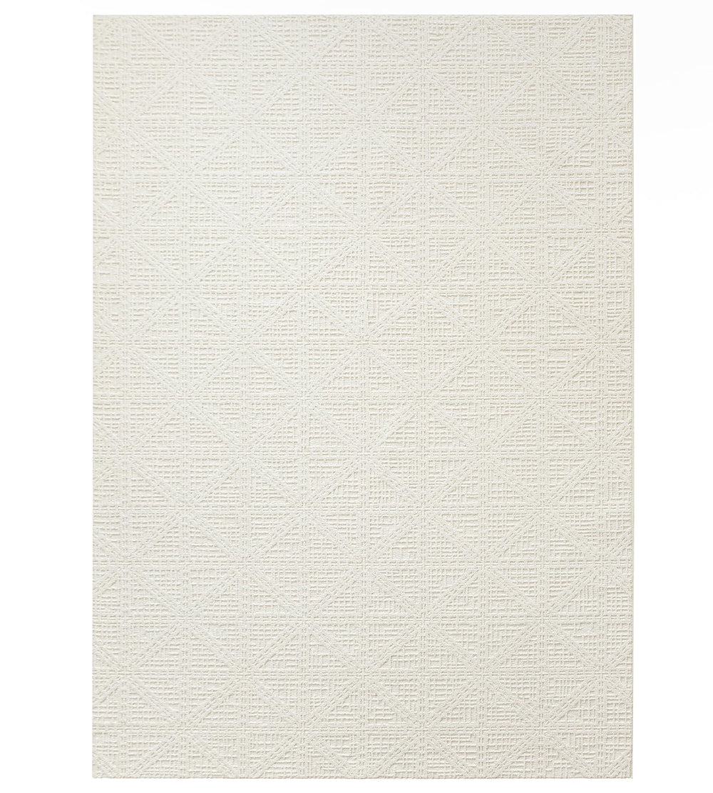 Beige Area Rug 4'7" x 6'7" – Stain Resistant Non-Slip Tufted Rug