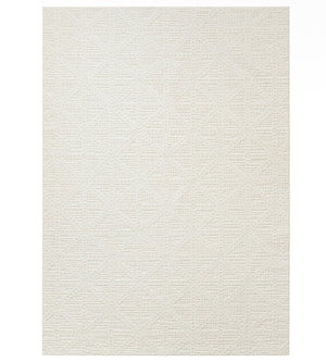 Beige Area Rug 4'7" x 6'7" – Stain Resistant Non-Slip Tufted Rug