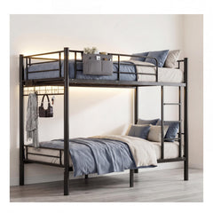 Twin Over Twin Bunk Bed with USB Charging & Storage