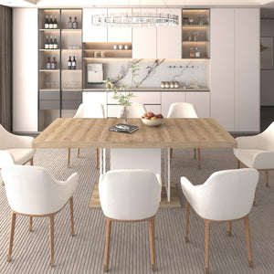 Extendable Dining Table for 6-10 People