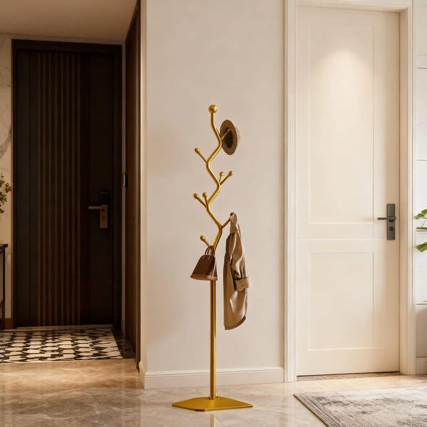 Metal Coat Rack Tree with 8 Hooks