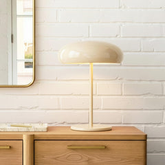 Ayla Globe Table Lamp — Dimmable LED, Metal Dome Shade