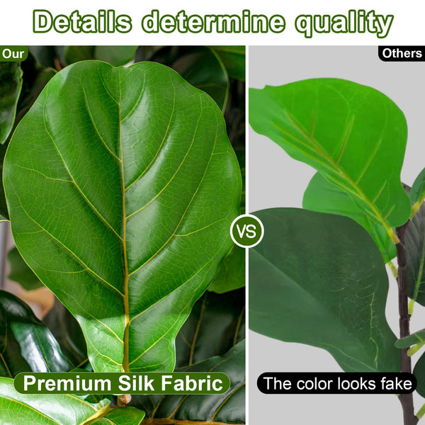 Artificial Fiddle Leaf Fig Tree with Pot