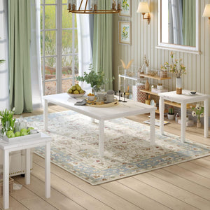 Modern Faux Marble Coffee Table Set of 3 with End Tables