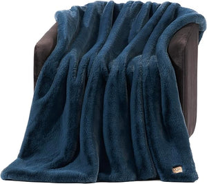 Plush Faux Fur Throw Blanket 50x70 Inch