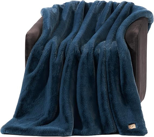Plush Faux Fur Throw Blanket 50x70 Inch