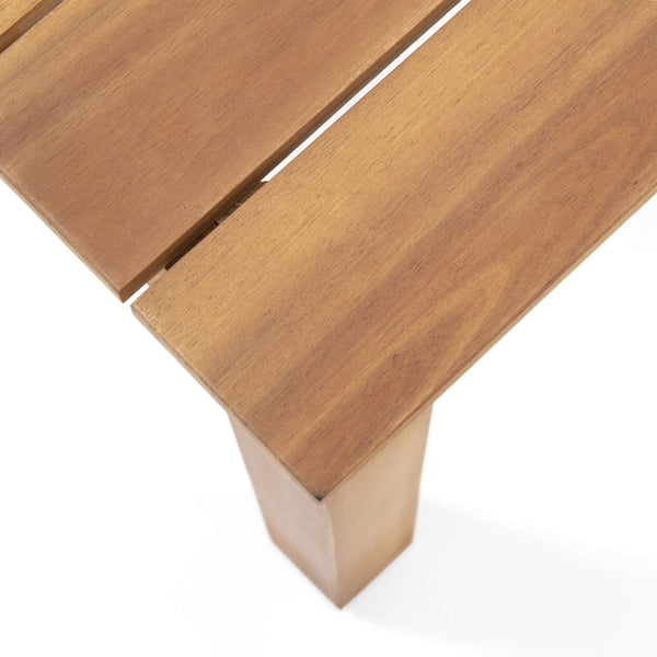Obreanna Outdoor Acacia Wood End Table