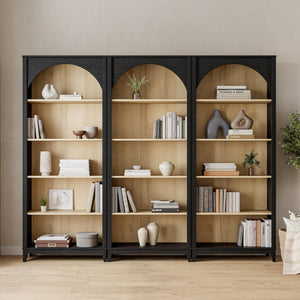 Arched Bookcase 78" Tall with 3 Adjustable Shelves