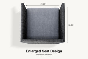 Modern Outdoor Aluminum Patio Dining Chair with Olefin Cushions