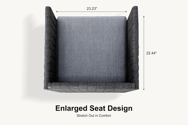 Modern Outdoor Aluminum Patio Dining Chair with Olefin Cushions
