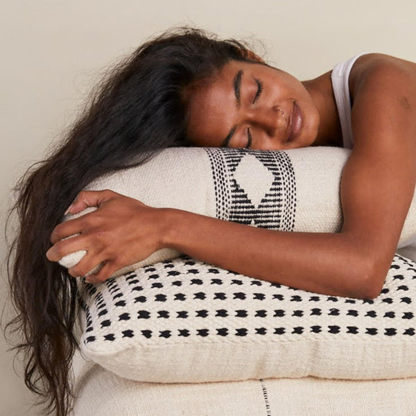 Lumbar Pillow Cover 12x20 – Cotton Textured Accent Cushion