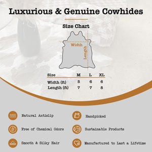 Genuine Calf Hide Cowhide Rug – Small Leather Accent Rug