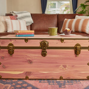 Cedar Storage Chest with Antique Brass Hardware