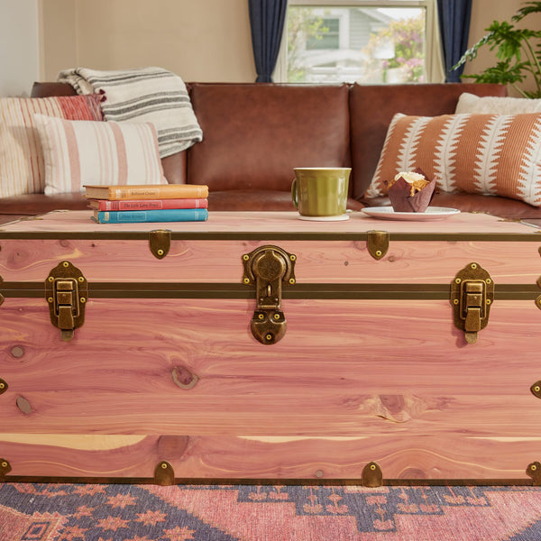 Cedar Storage Chest with Antique Brass Hardware