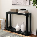 Solid Wood Console Table with Storage Shelf