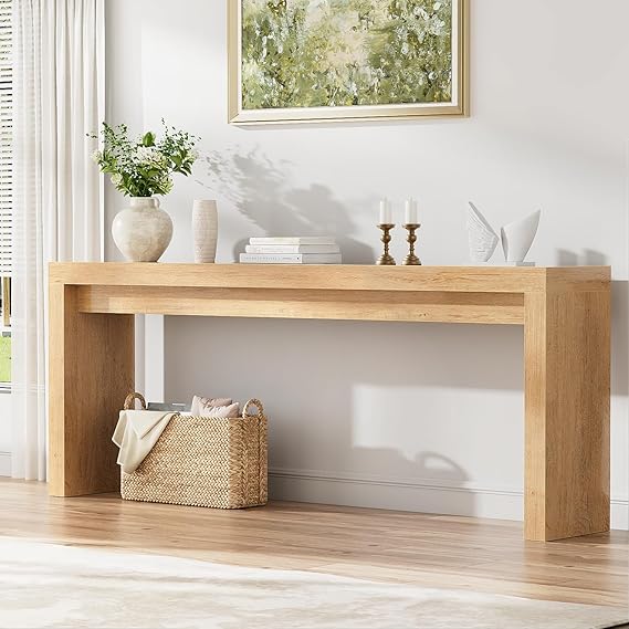 Extra Long Farmhouse Console Table 70.9 Inch