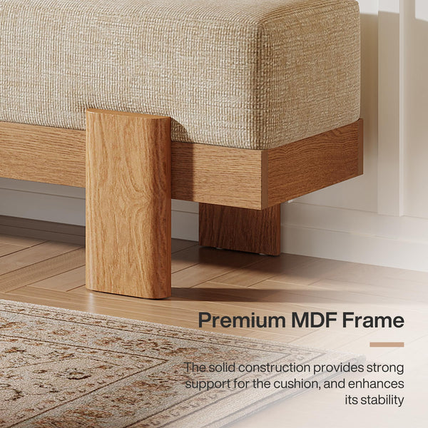 55-Inch Upholstered Entryway Bench