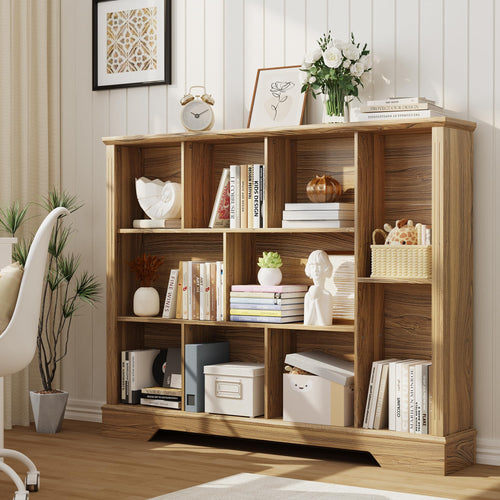 10-Cube Storage Organizer Bookshelf – 4-Tier Shelving Unit