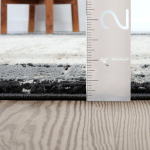Cream Abstract Area Rug