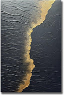 Hand-Painted Abstract Canvas Wall Art – 30x45 Inch Vertical Minimalist Painting