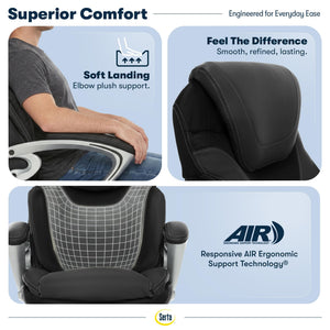 Executive Ergonomic Office Chair with Lumbar Support