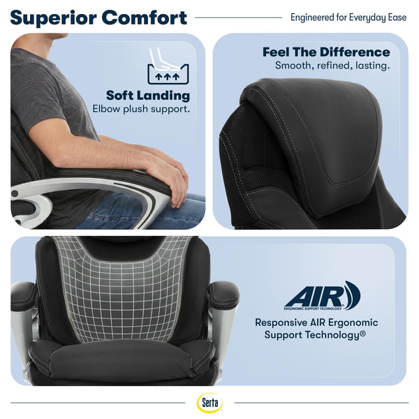 Executive Ergonomic Office Chair with Lumbar Support