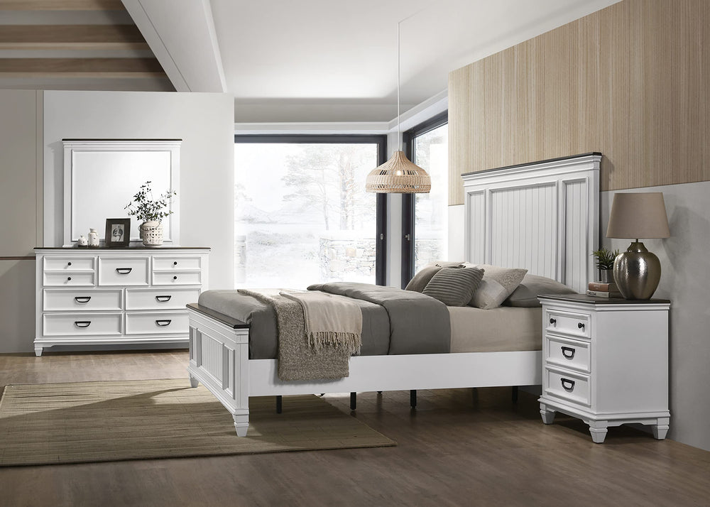King Bedroom Set – Bed, Dresser, Mirror & 2 Nightstands