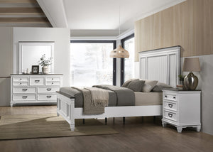 King Bedroom Set – Bed, Dresser, Mirror & 2 Nightstands