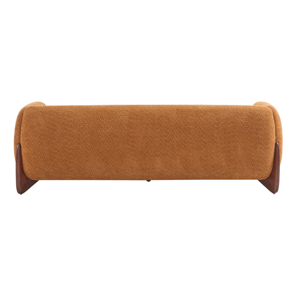 82" Boucle 3-Seater Sofa with Wood Legs