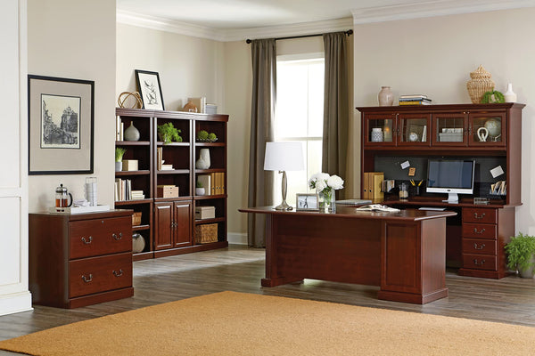5-Shelf Bookcase with Adjustable Shelves – Classic Cherry
