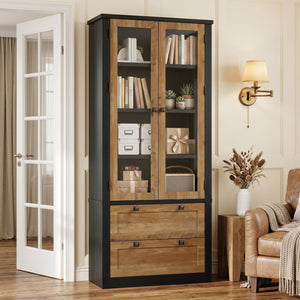 71" Tall Kitchen Pantry Storage Cabinet