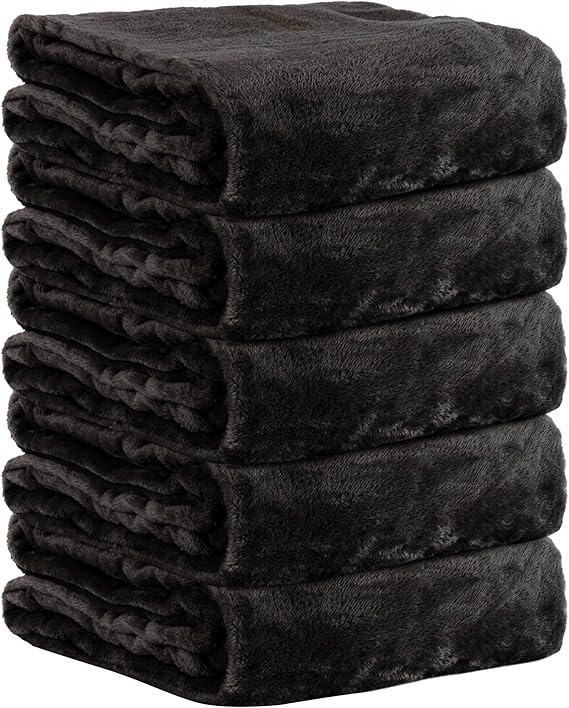 Bulk Fleece Throw Blankets 24 Pack 50x60 Polyester