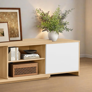 Extendable TV Stand for TVs up to 90 Inches with Storage Cabinets