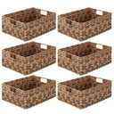 Woven Farmhouse Kitchen Storage Basket Bin — 6 Pack