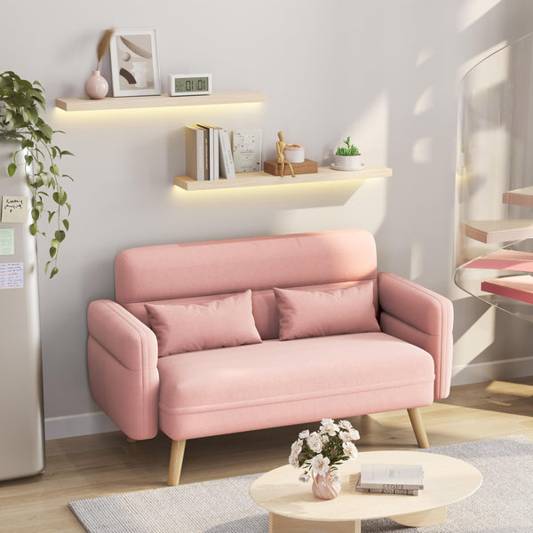 Mid-Century Modern 2-Seater Loveseat Sofa
