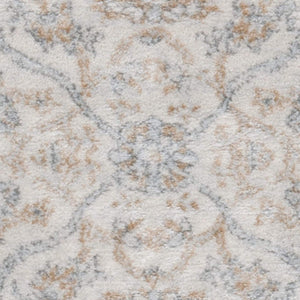 Oriental Area Rug 6'7" x 9' – Machine Woven Polypropylene, Non-Shedding