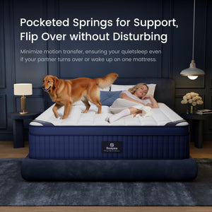 Hybrid Pillow Top Mattress with Pocket Springs & Memory Foam